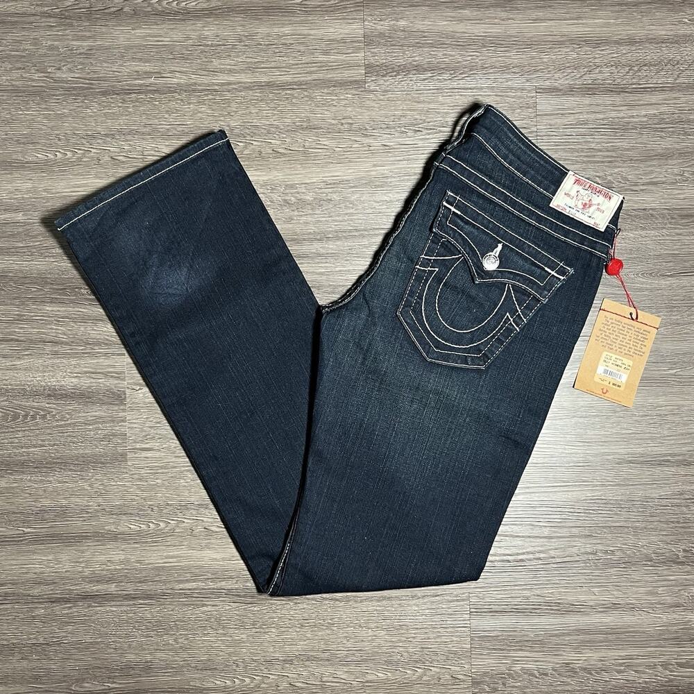 True Religion Billy Jeans Womens 32 Vera Cruz Slim Straight USA MADE 10572TS NWT